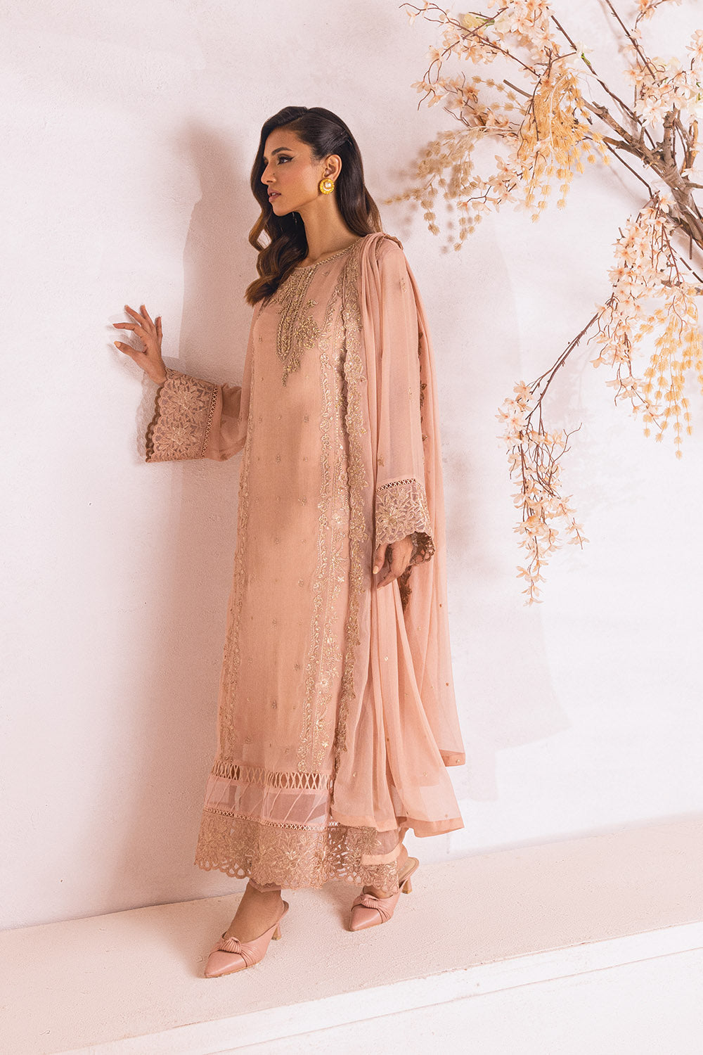 Majestic Glow | Azure Ensembles Chiffon 3PCS 2023