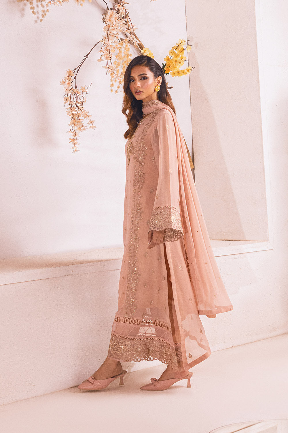 Majestic Glow | Azure Ensembles Chiffon 3PCS 2023
