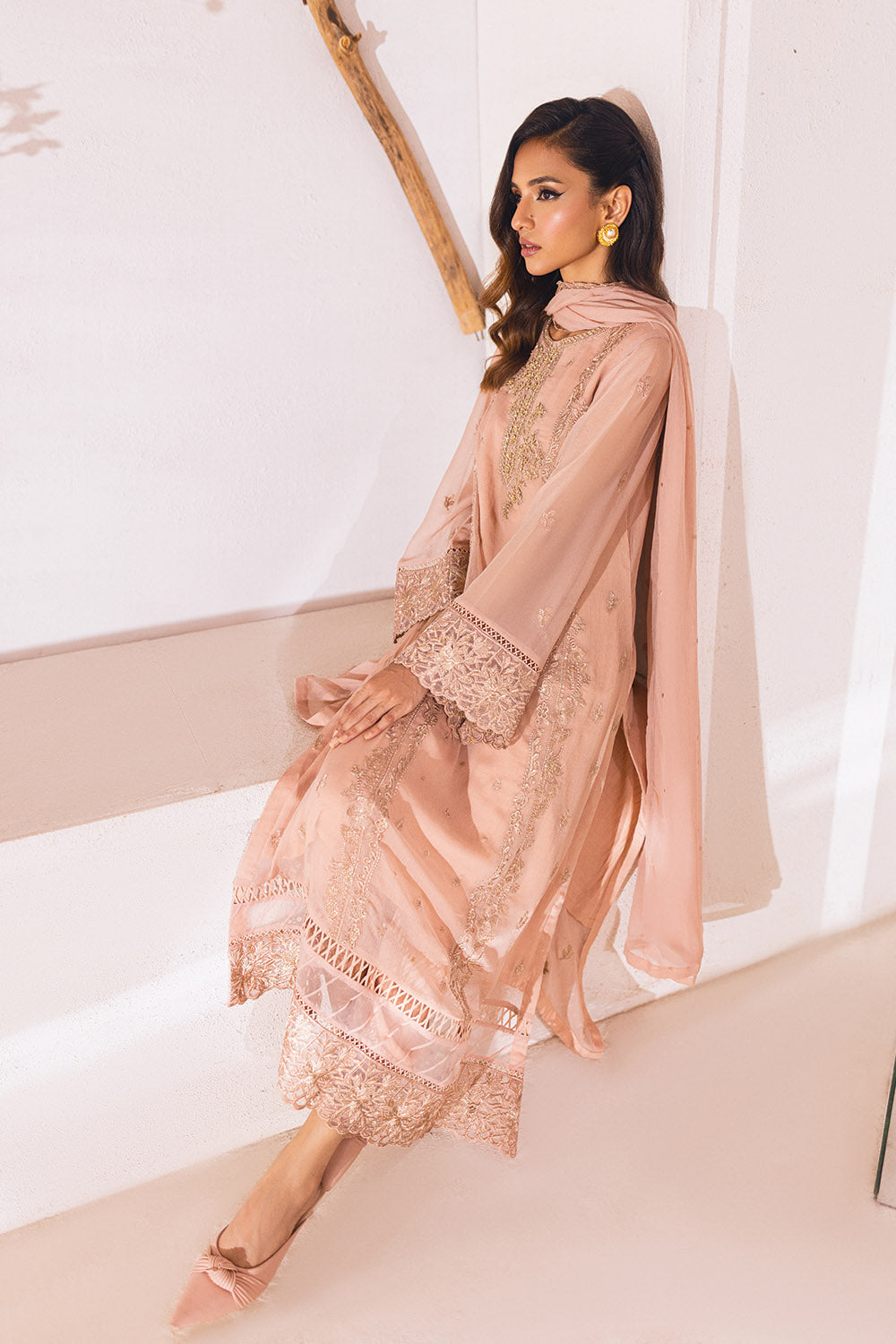Majestic Glow | Azure Ensembles Chiffon 3PCS 2023