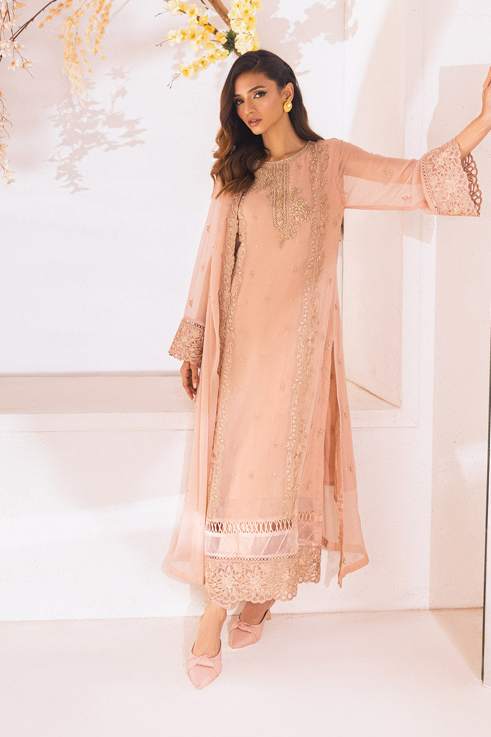 Majestic Glow | Azure Ensembles Chiffon 3PCS 2023