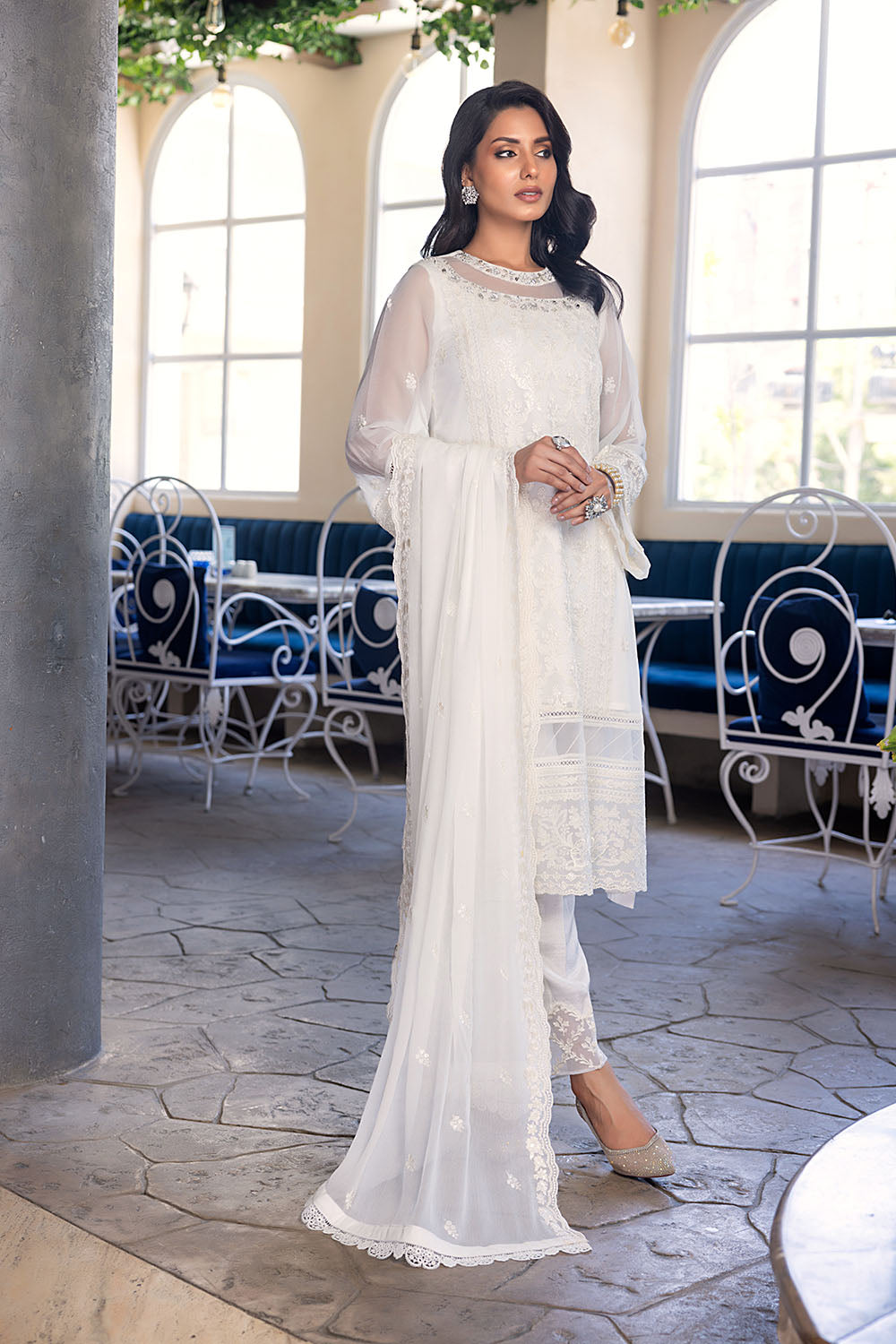 Milky Moon | Azure Ensembles Chiffon 3PCS 2023