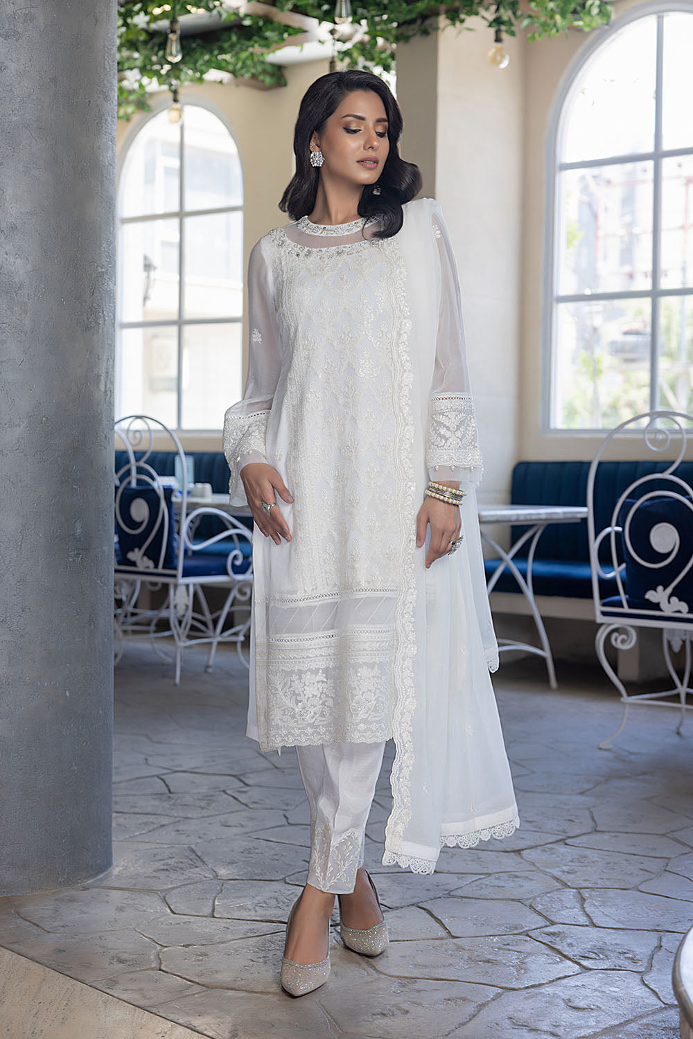 Milky Moon | Azure Ensembles Chiffon 3PCS 2023
