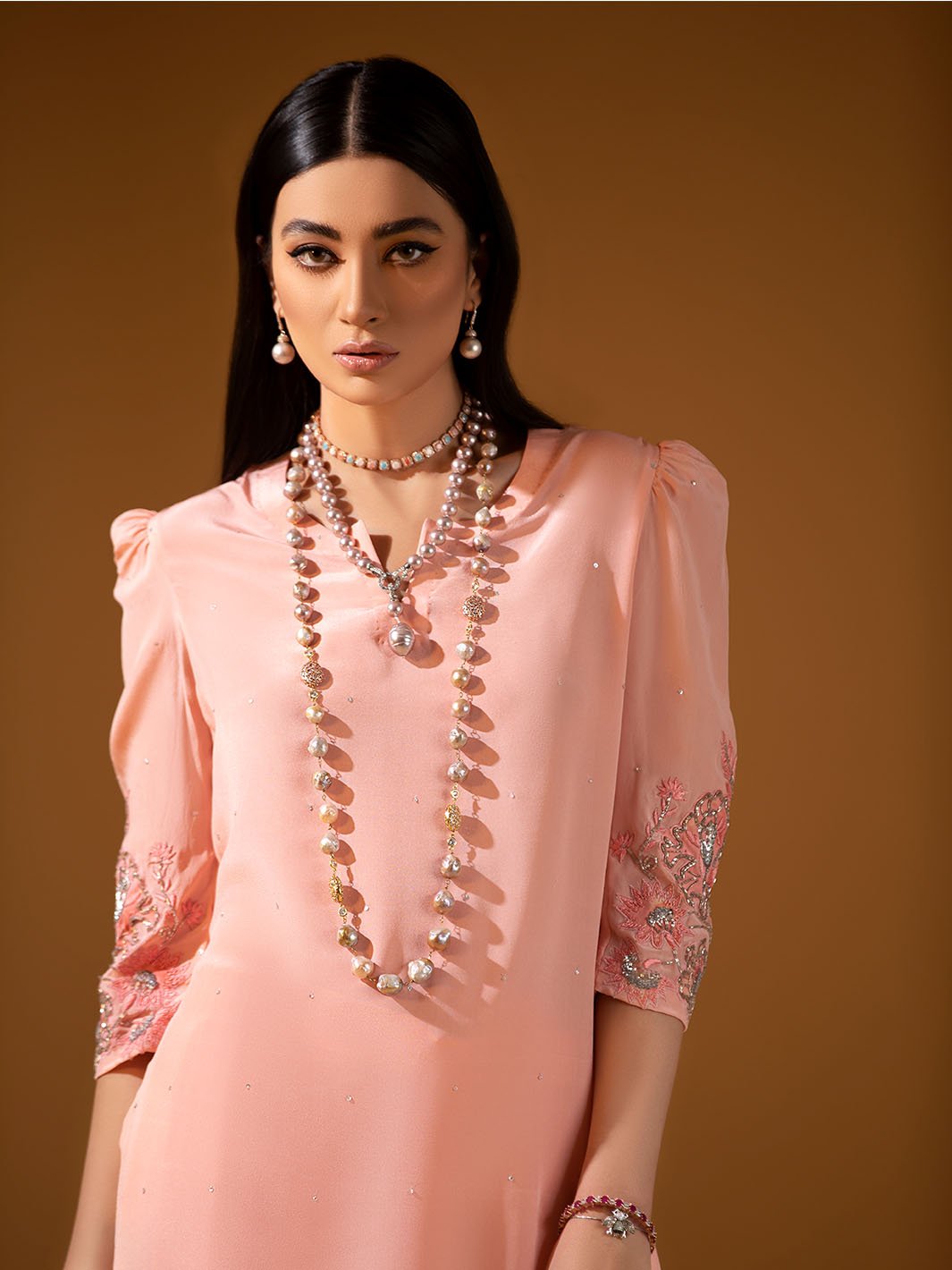 Muse | Mohtaram NUUR Luxury PRET Collection 2022 | Stitched Silk Suits