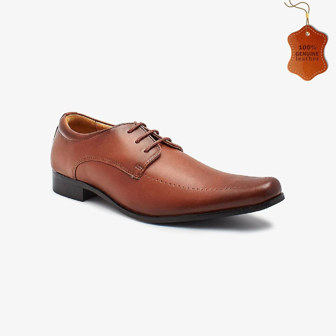 Plain Toe Leather Shoes