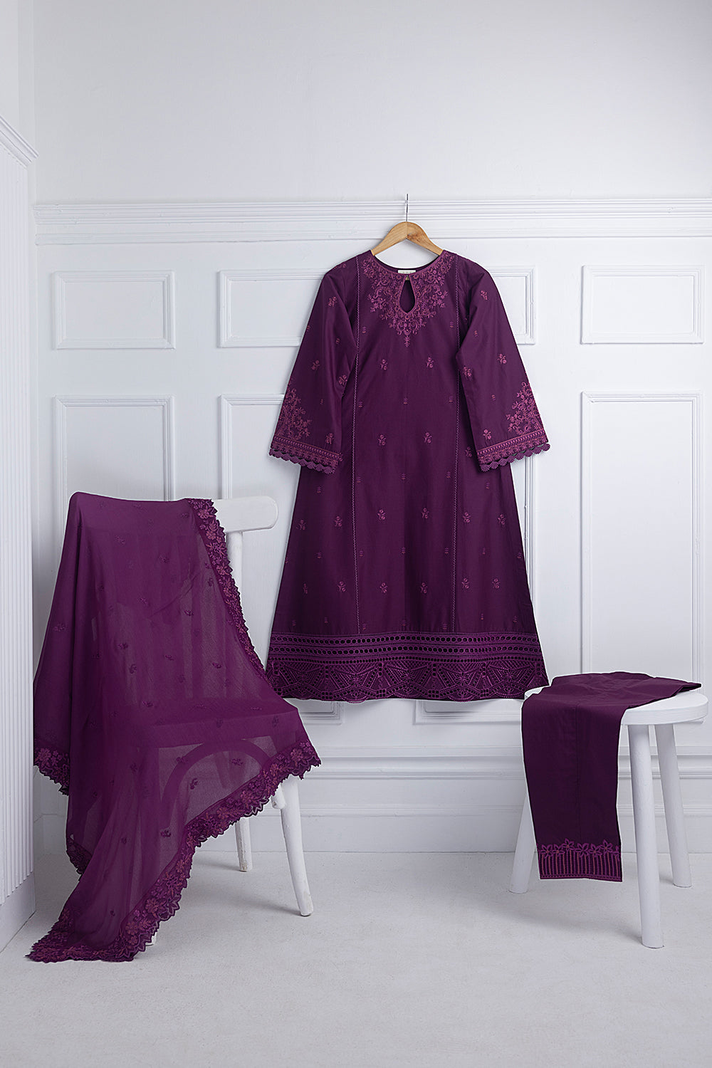 Orchid Crush | Azure Ensembles Chiffon 3PCS 2023