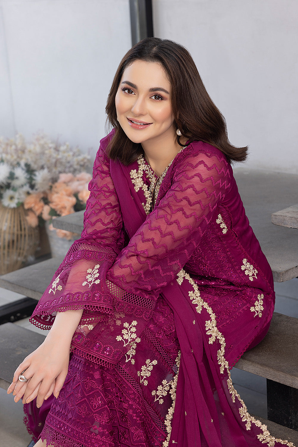Orchid Flame | Azure Ensembles Chiffon 3PCS 2023