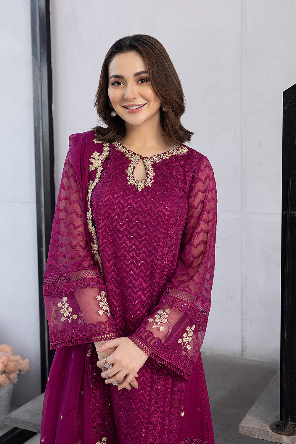Orchid Flame | Azure Ensembles Chiffon 3PCS 2023