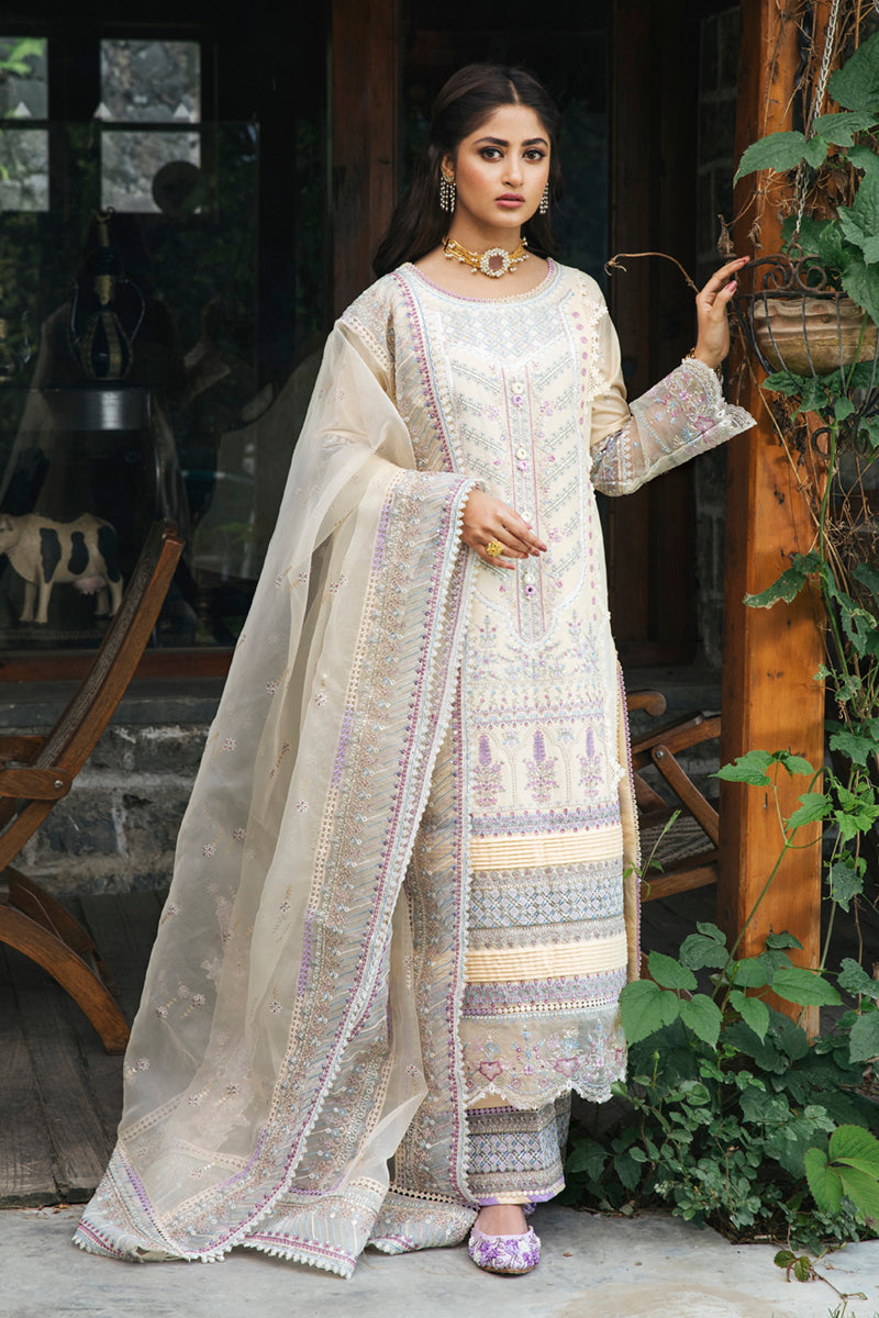 EB-09 DAPHNE | Qalamkar Rahi Luxury Festive Collection 2022 | Unstitched Embroidered Lawn Suits