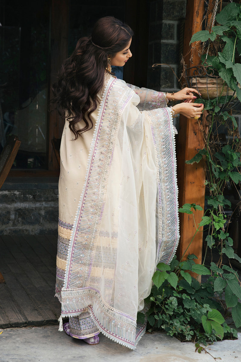 EB-09 DAPHNE | Qalamkar Rahi Luxury Festive Collection 2022 | Unstitched Embroidered Lawn Suits