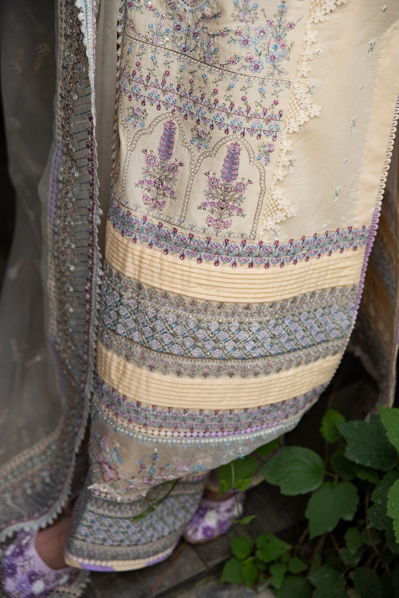 EB-09 DAPHNE | Qalamkar Rahi Luxury Festive Collection 2022 | Unstitched Embroidered Lawn Suits