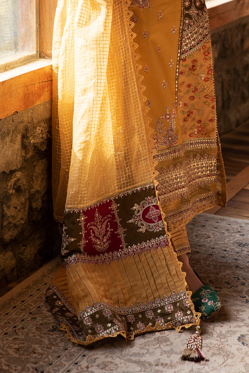 EB-04 SIENNA | Qalamkar Rahi Luxury Festive Collection 2022 | Unstitched Embroidered Lawn Suits