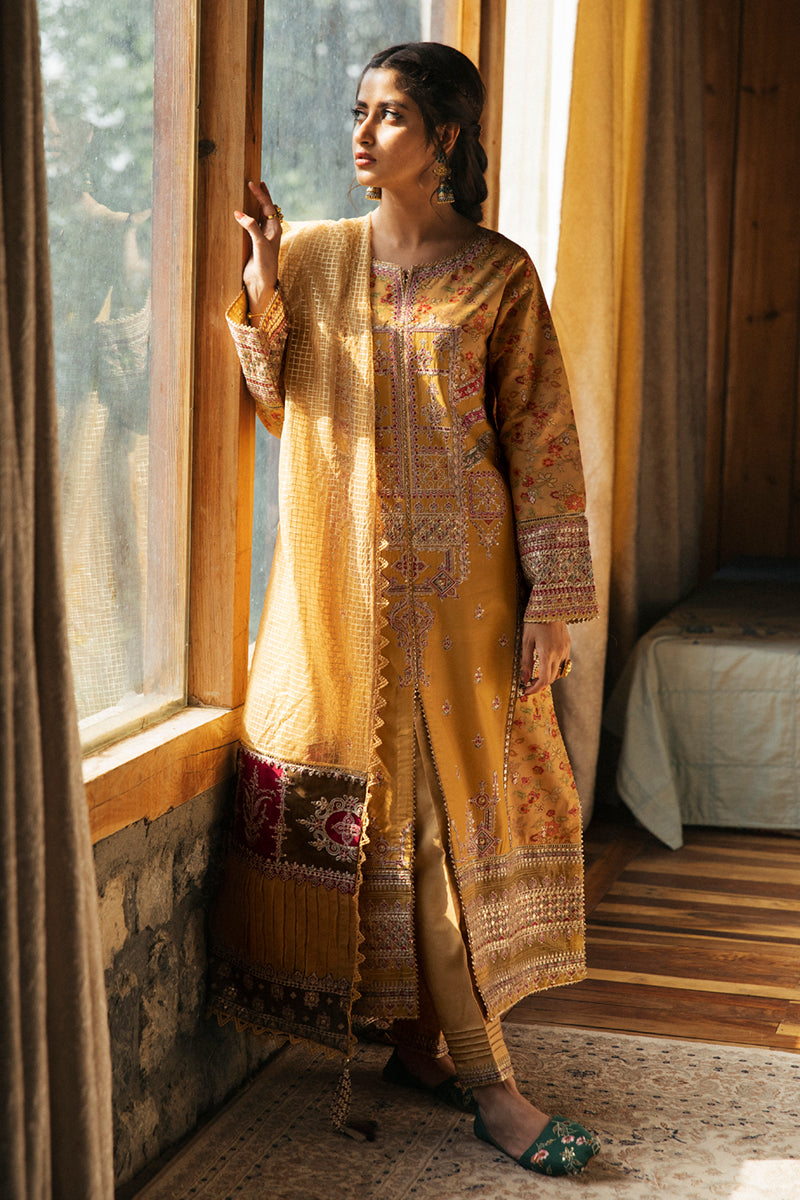 EB-04 SIENNA | Qalamkar Rahi Luxury Festive Collection 2022 | Unstitched Embroidered Lawn Suits