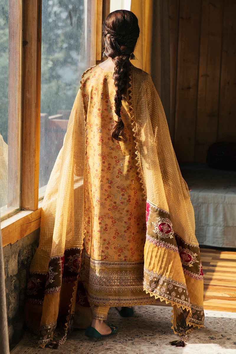 EB-04 SIENNA | Qalamkar Rahi Luxury Festive Collection 2022 | Unstitched Embroidered Lawn Suits