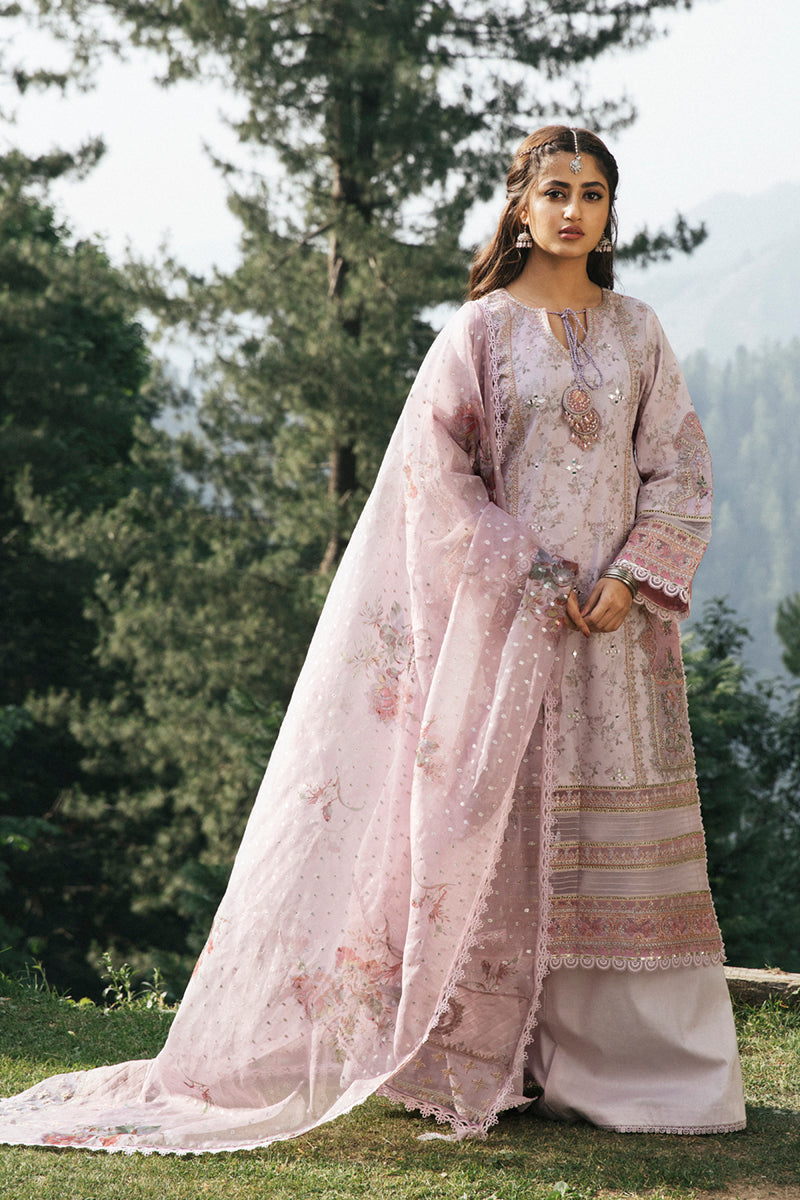 EB-05 SAGE | Qalamkar Rahi Luxury Festive Collection 2022 | Unstitched Embroidered Lawn Suits