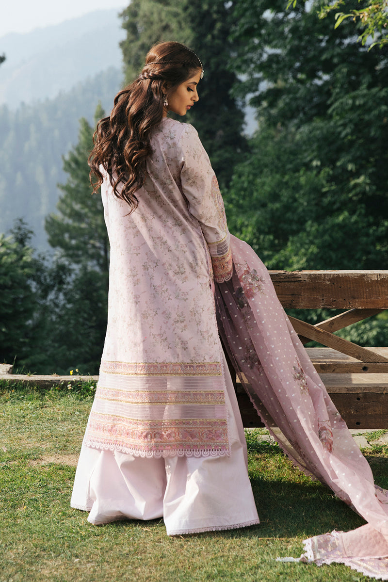 EB-05 SAGE | Qalamkar Rahi Luxury Festive Collection 2022 | Unstitched Embroidered Lawn Suits
