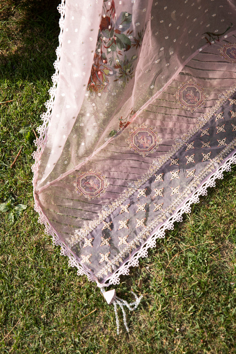 EB-05 SAGE | Qalamkar Rahi Luxury Festive Collection 2022 | Unstitched Embroidered Lawn Suits