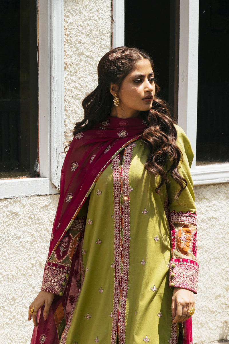EB-10 MYLA | Qalamkar Rahi Luxury Festive Collection 2022 | Unstitched Embroidered Lawn Suits