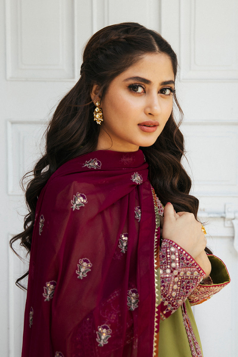 EB-10 MYLA | Qalamkar Rahi Luxury Festive Collection 2022 | Unstitched Embroidered Lawn Suits