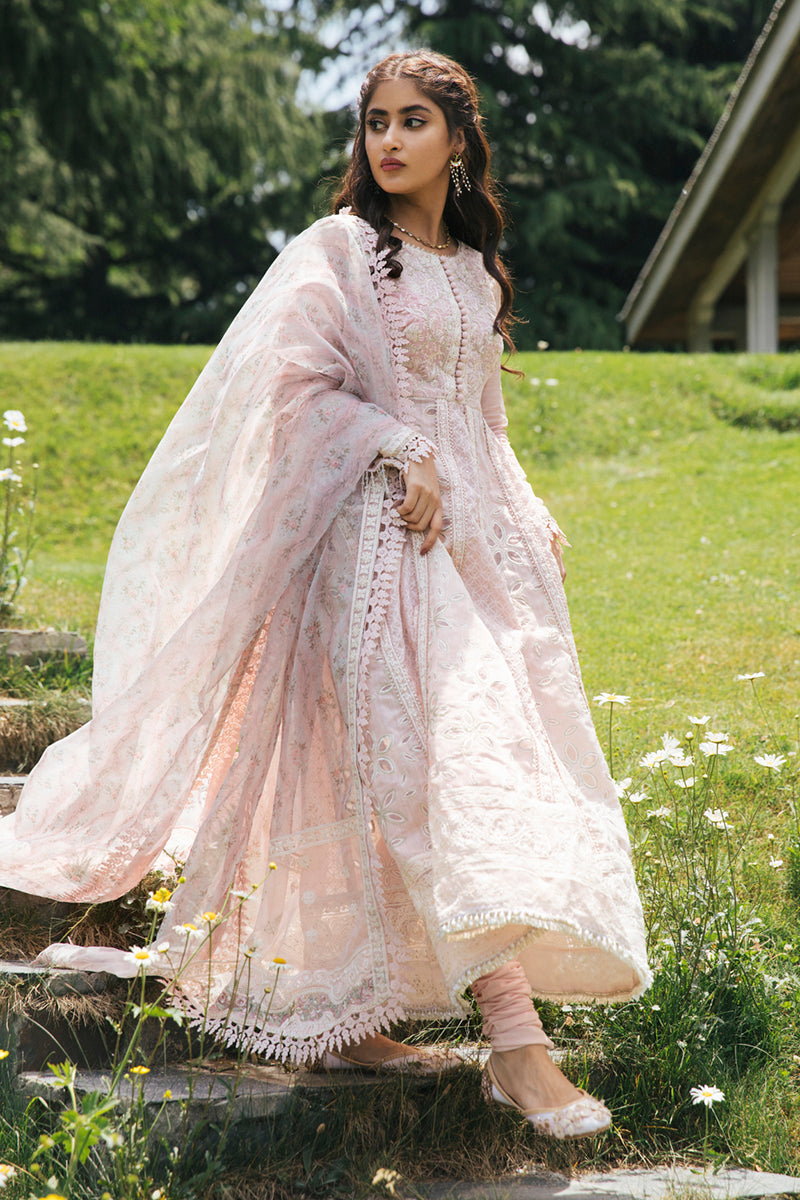 EB-08 DAISY | Qalamkar Rahi Luxury Festive Collection 2022 | Unstitched Embroidered Lawn Suits