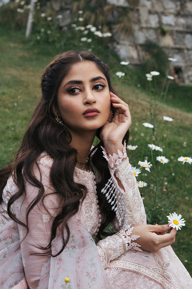 EB-08 DAISY | Qalamkar Rahi Luxury Festive Collection 2022 | Unstitched Embroidered Lawn Suits