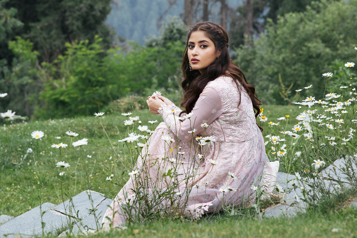 EB-08 DAISY | Qalamkar Rahi Luxury Festive Collection 2022 | Unstitched Embroidered Lawn Suits