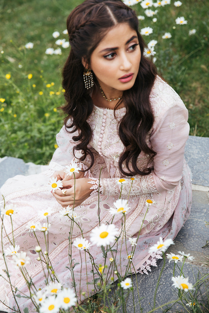 EB-08 DAISY | Qalamkar Rahi Luxury Festive Collection 2022 | Unstitched Embroidered Lawn Suits