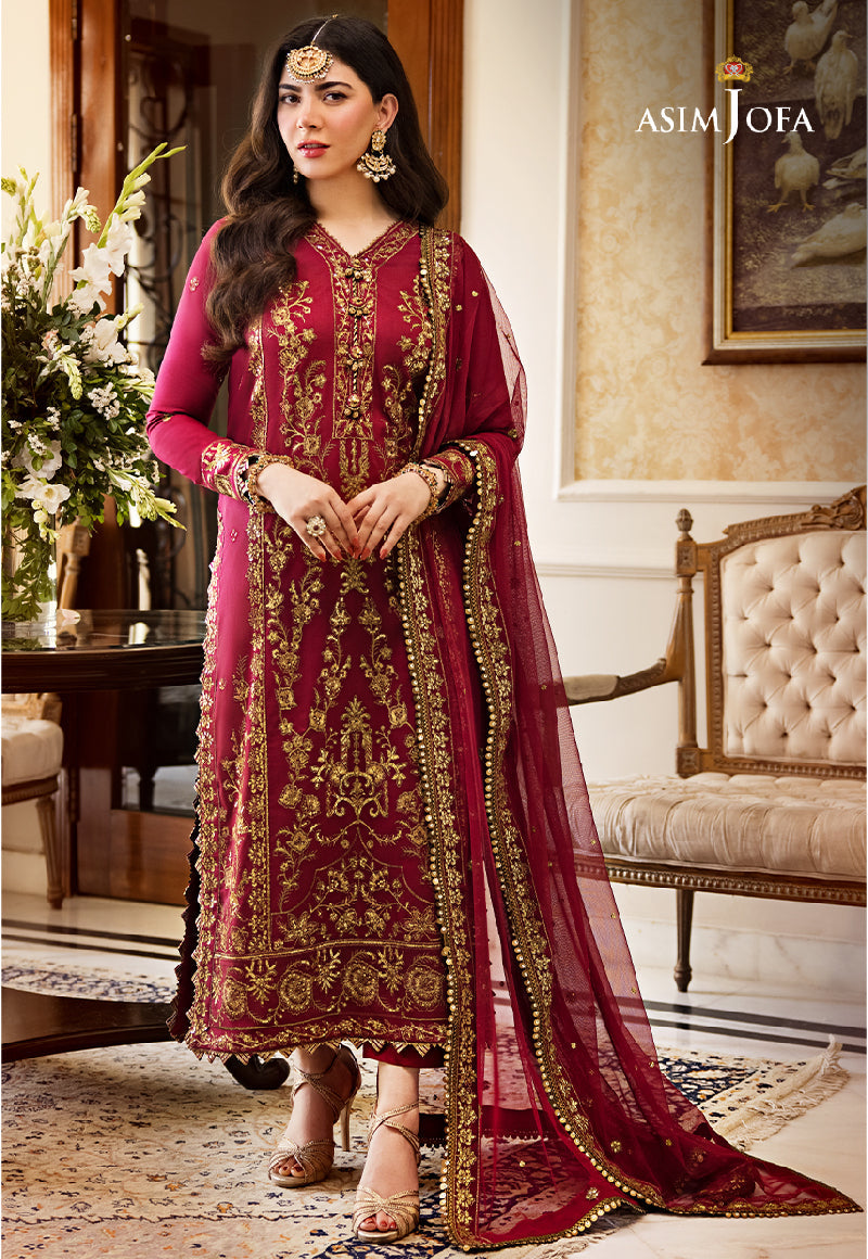 AJZS-24 | Asim Jofa Zari Sitara Luxury Eid Festive Collection 2023 | Unstitched Embrodried Suits