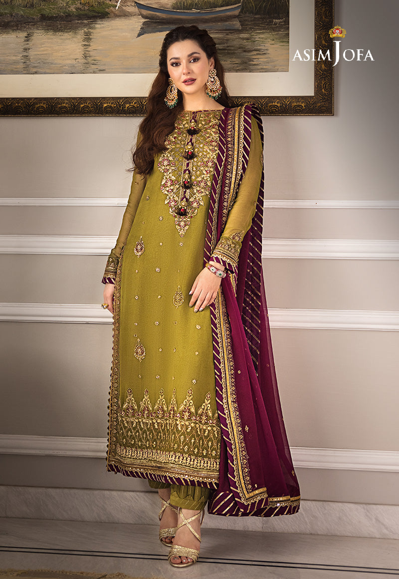 AJZS-06 | Asim Jofa Zari Sitara Luxury Eid Festive Collection 2023 | Unstitched Embrodried Suits