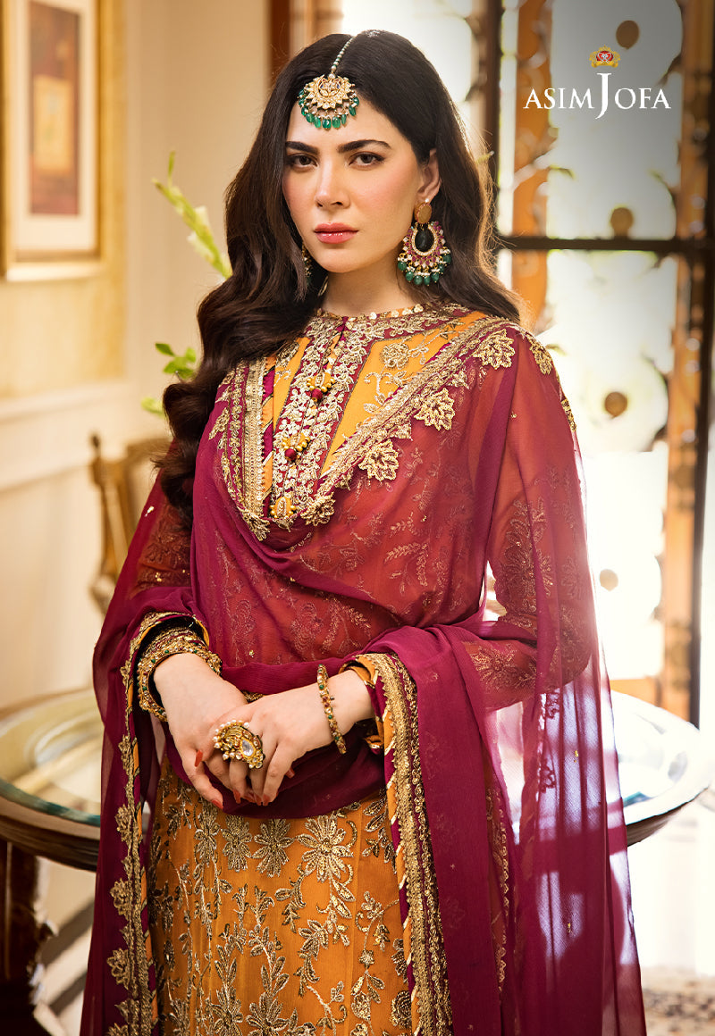 AJZS-30 | Asim Jofa Zari Sitara Luxury Eid Festive Collection 2023 | Unstitched Embrodried Suits