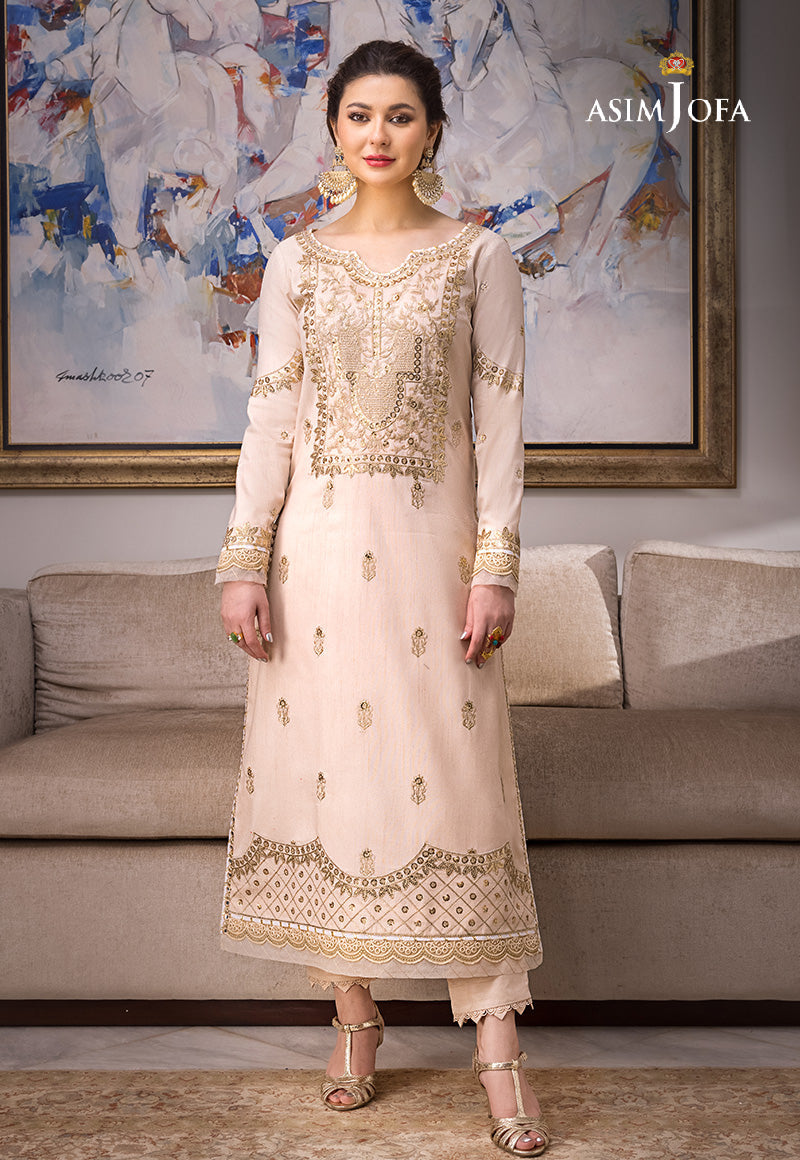 AJZS-15 | Asim Jofa Zari Sitara Luxury Eid Festive Collection 2023 | Unstitched Embrodried Suits