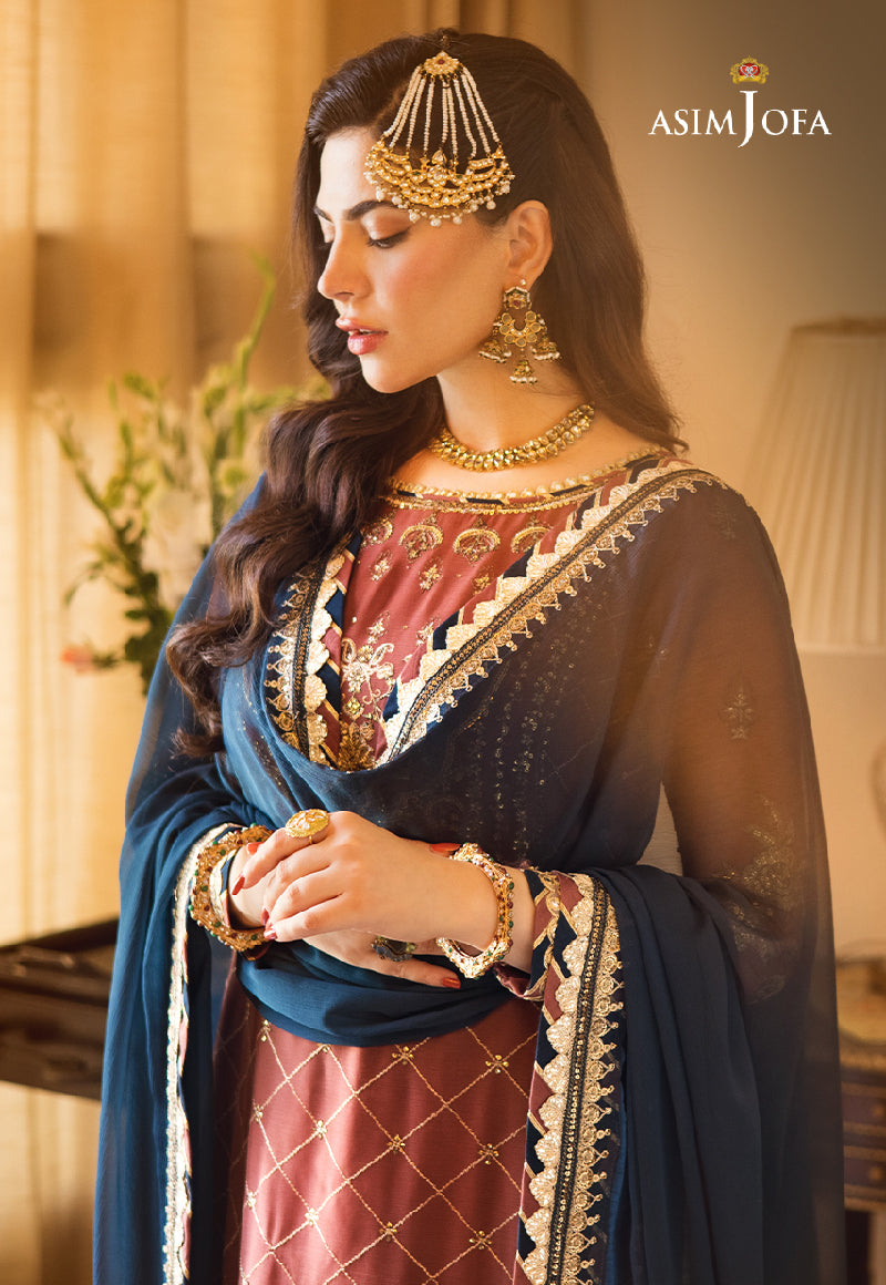 AJZS-29 | Asim Jofa Zari Sitara Luxury Eid Festive Collection 2023 | Unstitched Embrodried Suits