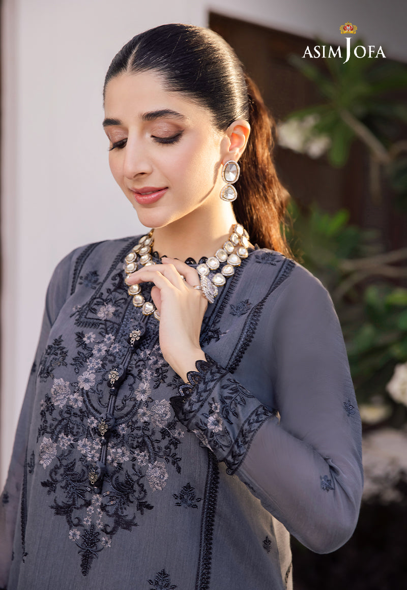 AJZS-07 | Asim Jofa Zari Sitara Luxury Eid Festive Collection 2023 | Unstitched Embrodried Suits