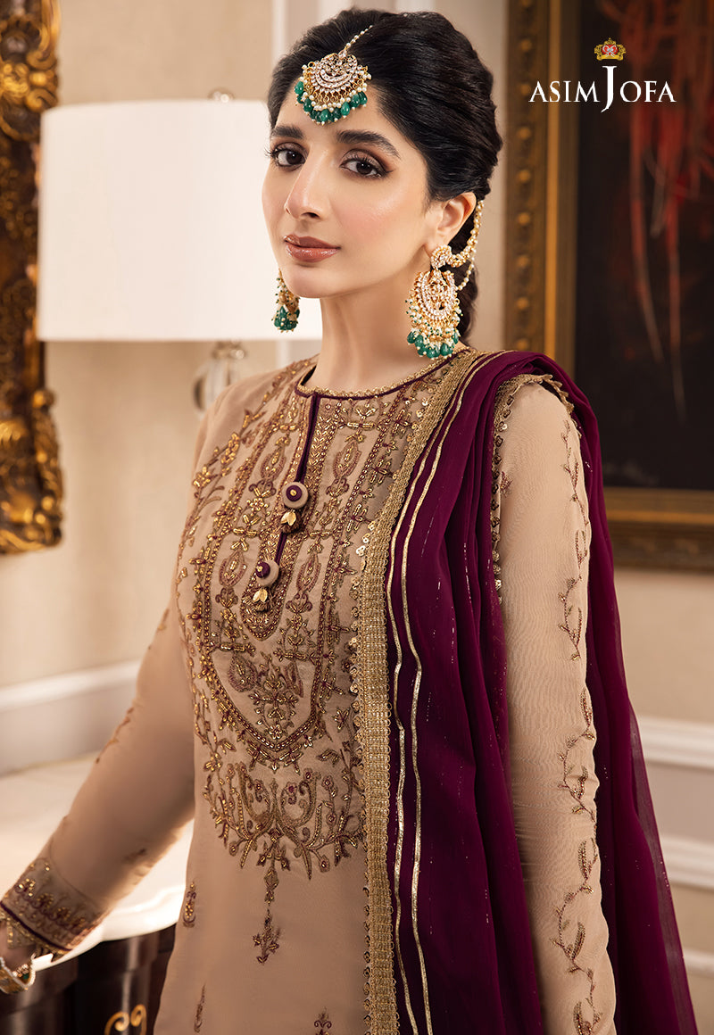 AJZS-12 | Asim Jofa Zari Sitara Luxury Eid Festive Collection 2023 | Unstitched Embrodried Suits
