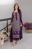 Pansy Petals | Azure Ensembles Chiffon 3PCS 2023