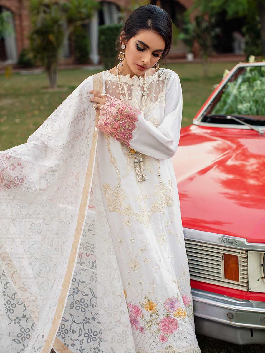 Luxury Edit Winter '22 D#1B | RajBari Fall/Winter Unstitched Luxury Collection 2022 | Unstitched Embroidered Chikankari Suits
