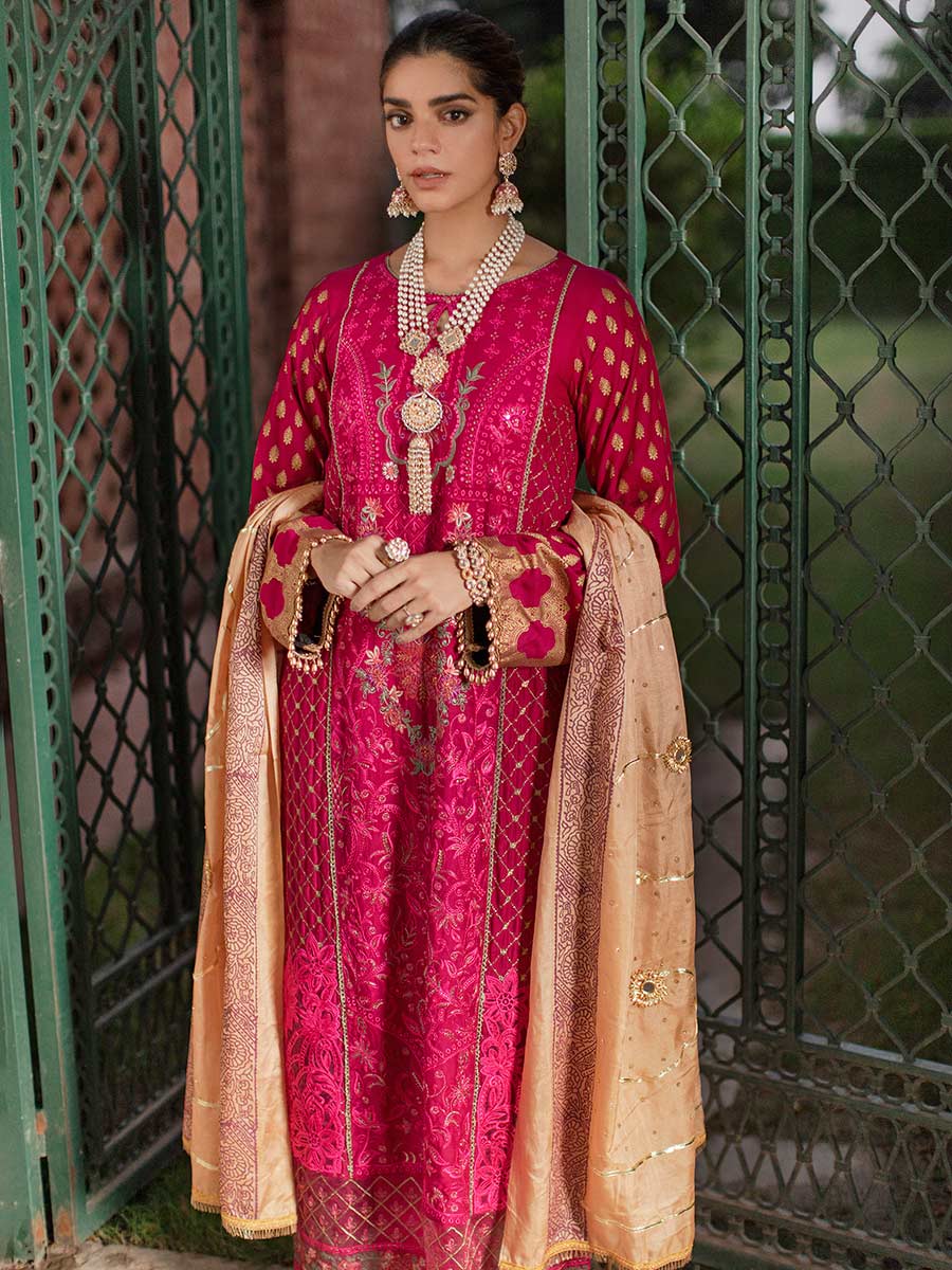Luxury Edit Winter '22 D#2A | RajBari Fall/Winter Unstitched Luxury Collection 2022 | Unstitched Embroidered Chikankari Suits