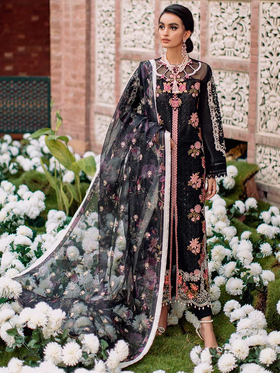Luxury Edit Winter '22 D#7B | RajBari Fall/Winter Unstitched Luxury Collection 2022 | Unstitched Embroidered Chikankari Suits
