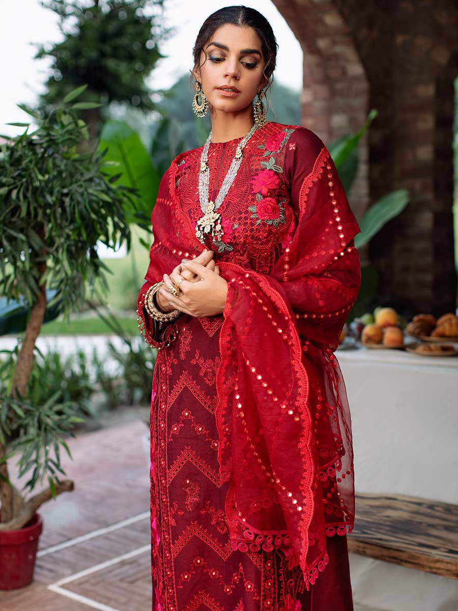 Luxury Edit Winter '22 D#5A | RajBari Fall/Winter Unstitched Luxury Collection 2022 | Unstitched Embroidered Chikankari Suits