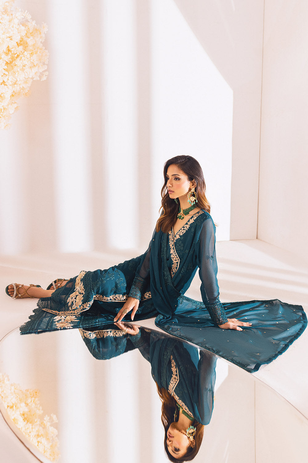 Royal Meadow | Azure Ensembles Chiffon 3PCS 2023