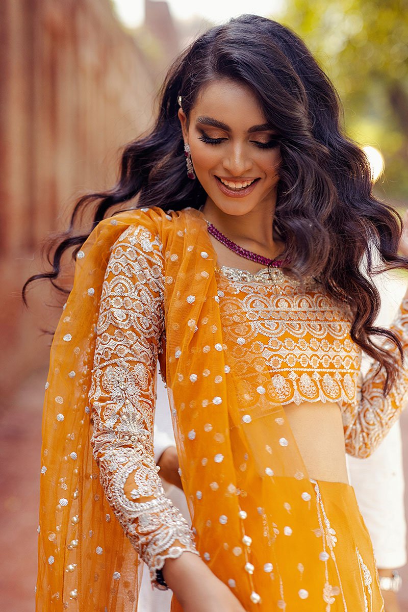 SURAJMUKHI | Mushq Hawa Mahal Tissue De Luxe ‘21 | Unstitched Embroidered Chiffon Suits