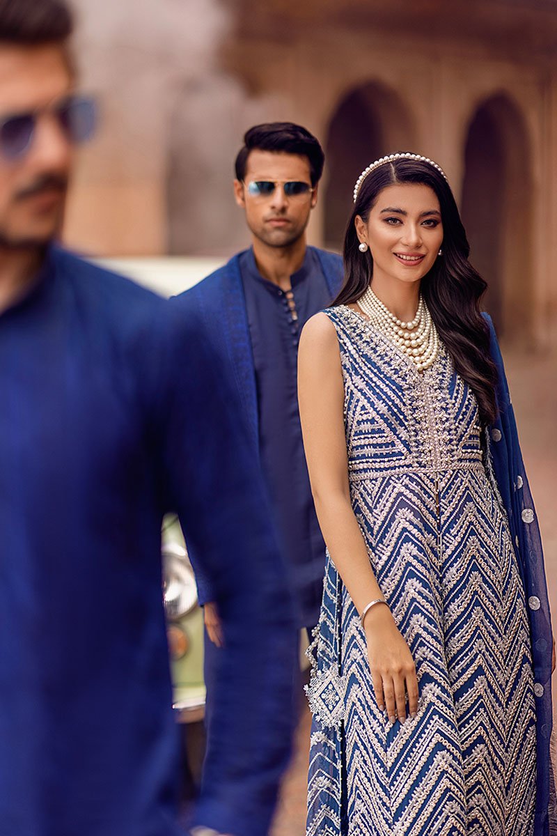 KANWAL | Mushq Hawa Mahal Tissue De Luxe ‘21 | Unstitched Embroidered Chiffon Suits