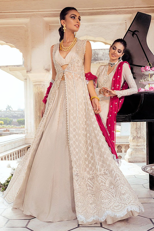 NARGIS | Mushq Hawa Mahal Tissue De Luxe ‘21 | Unstitched Embroidered Chiffon Suits