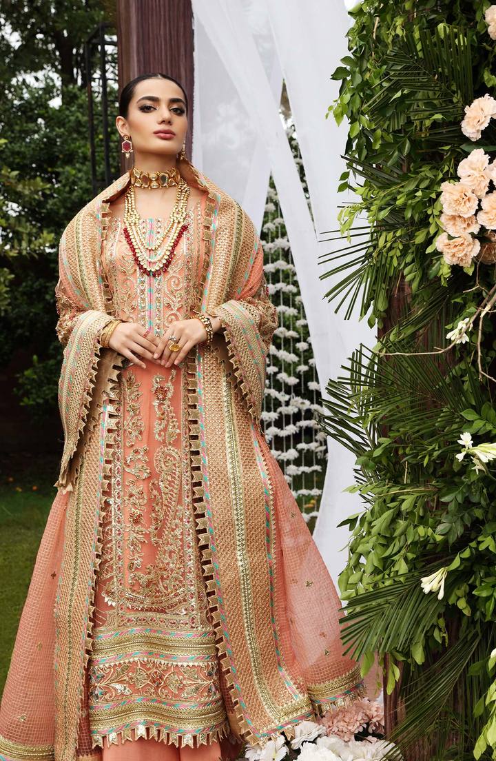 SFD0055 DAY DREAM | Shamrock Premium Resplendent Luxury Wedding Collection 2021 | Unstitched Embroidered Organza Suits