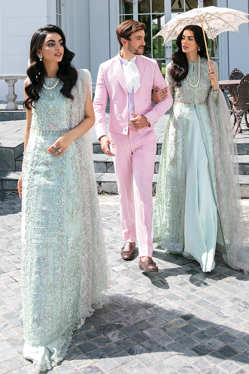 Natalie TDL22-02 | Mushq Serendipity Trousseau De Luxe 2022 Luxury Wedding Collection | Embroidered Net Suits