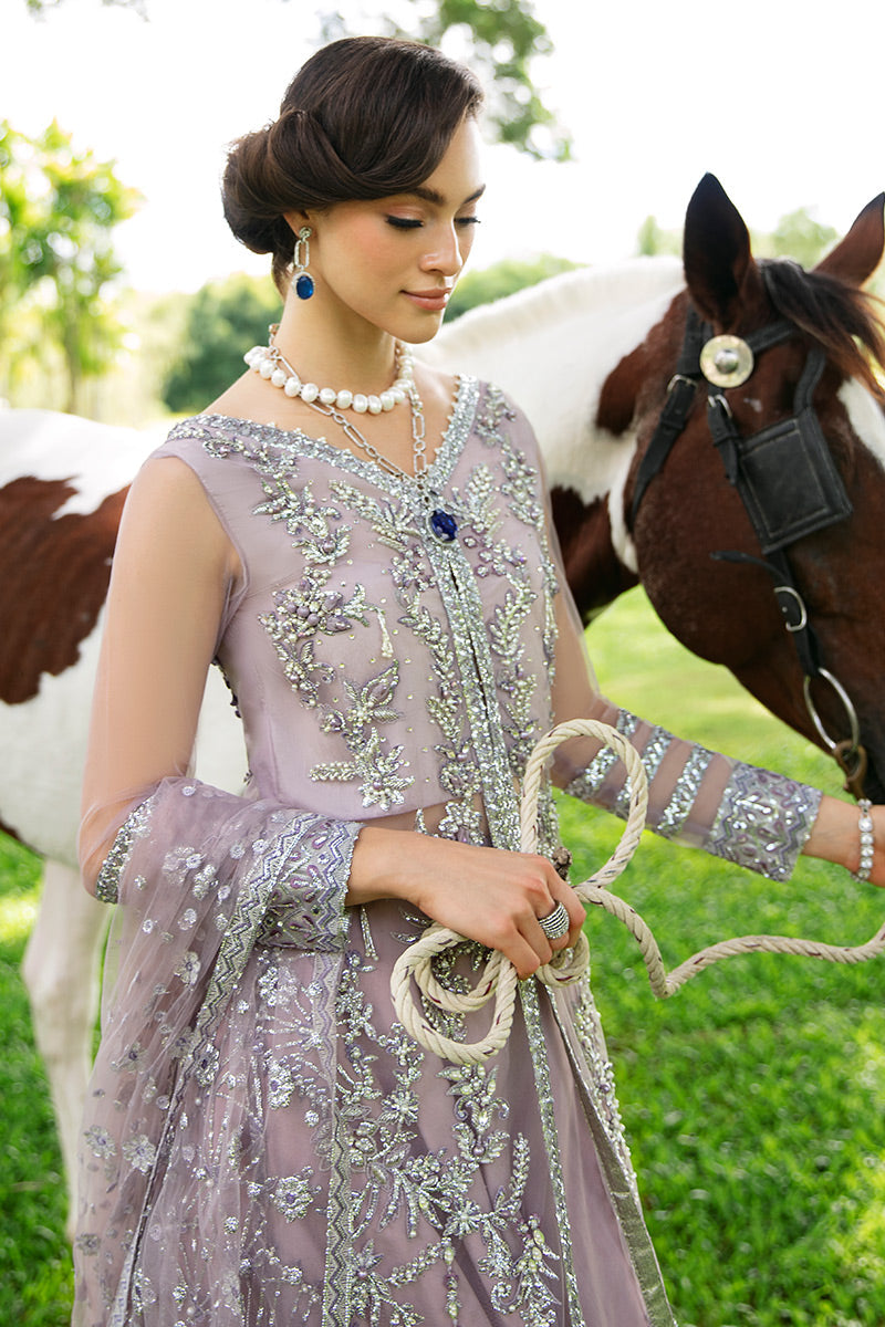 Claire TDL22-03 | Mushq Serendipity Trousseau De Luxe 2022 Luxury Wedding Collection | Embroidered Net Suits
