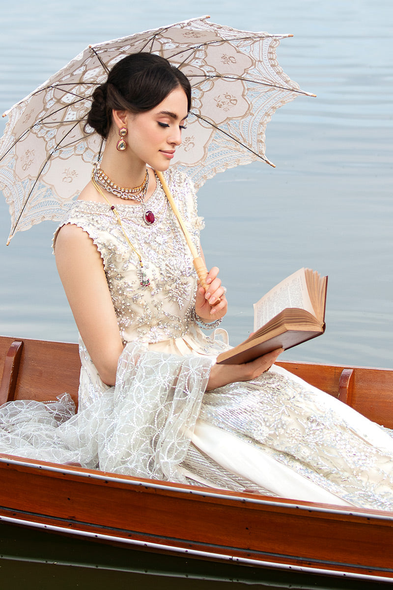 Ember TDL22-04 | Mushq Serendipity Trousseau De Luxe 2022 Luxury Wedding Collection | Embroidered Net Suits