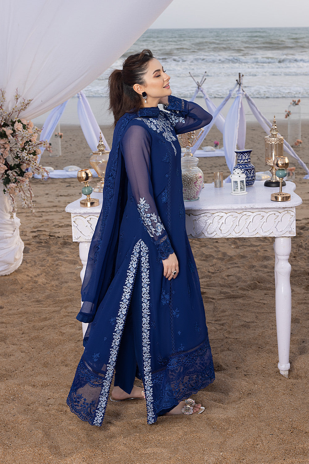 Sapphire Sun | Azure Ensembles Chiffon 3PCS 2023