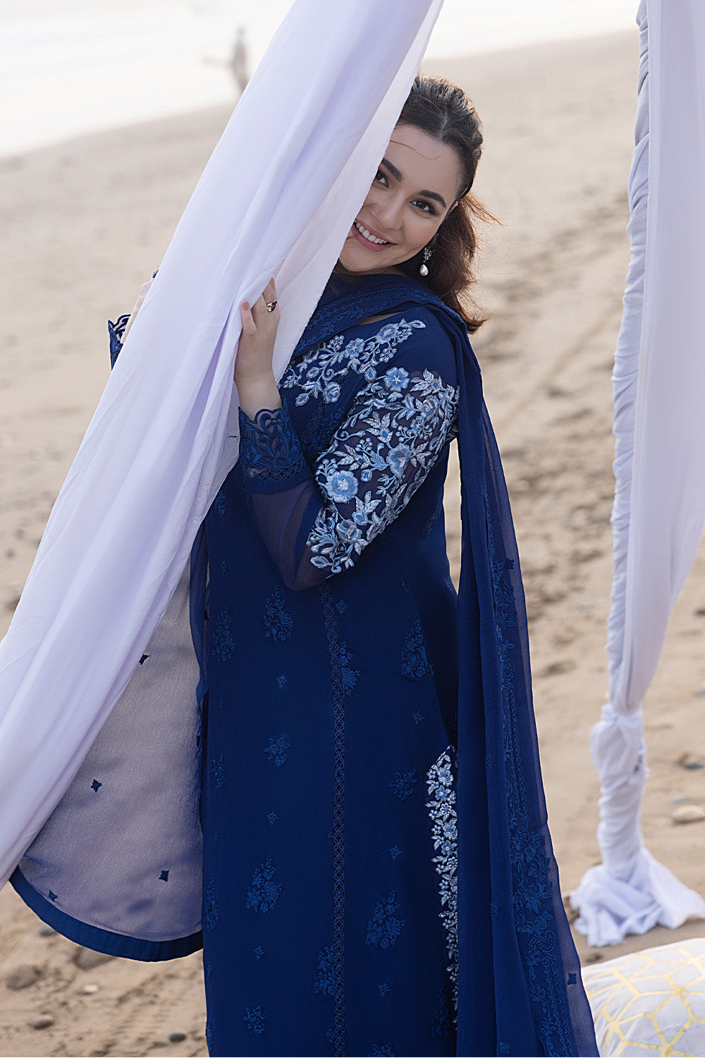 Sapphire Sun | Azure Ensembles Chiffon 3PCS 2023