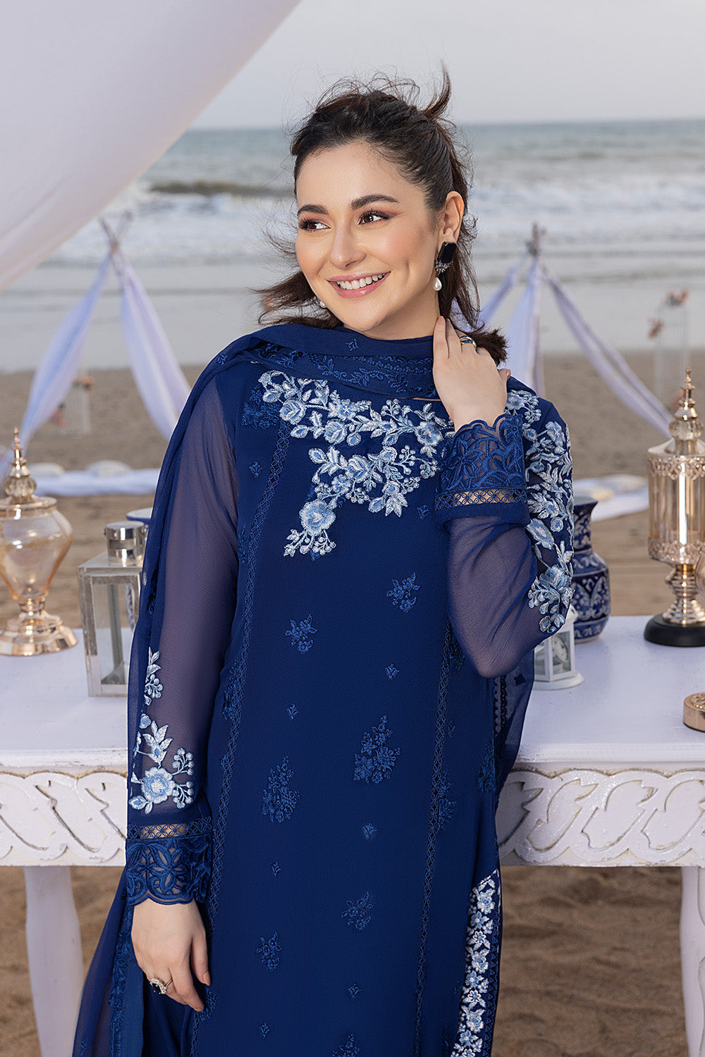 Sapphire Sun | Azure Ensembles Chiffon 3PCS 2023