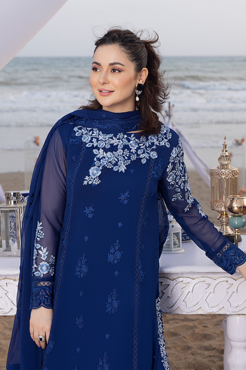 Sapphire Sun | Azure Ensembles Chiffon 3PCS 2023